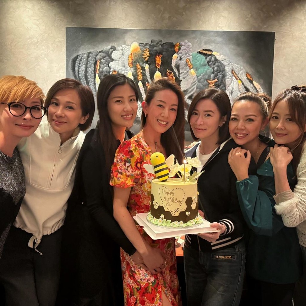 昨日（27日）梁靖琪41岁生日，七魔女在生日派对上再聚。