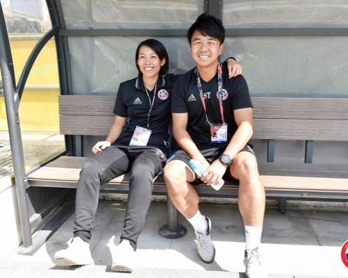 陈婉婷及司徒文俊。东方龙狮FB