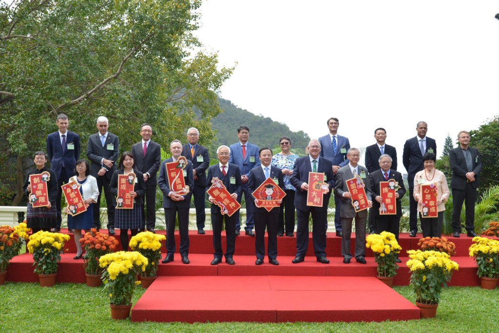 港大举行传媒新春聚会。