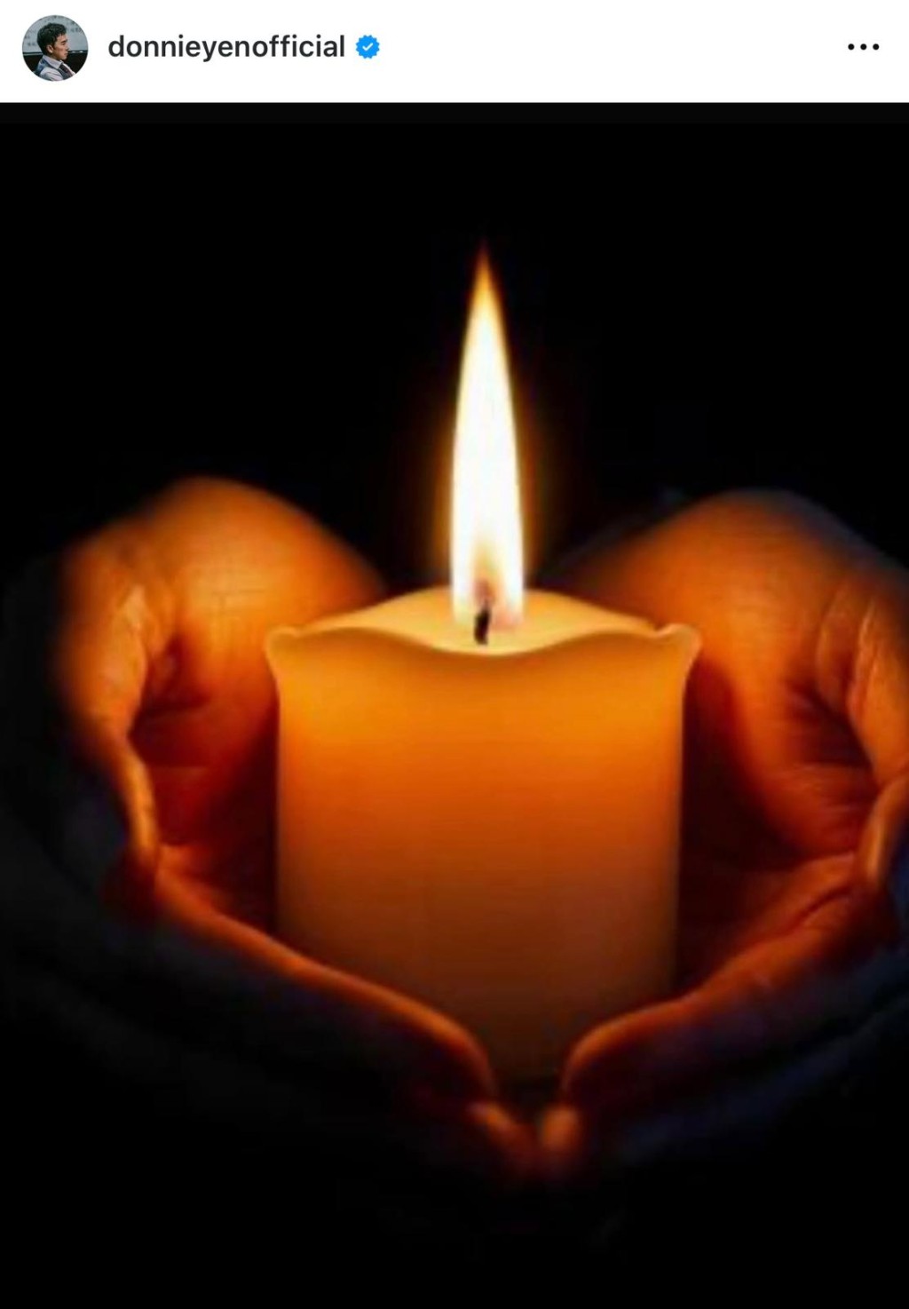 甄子丹昨晚在社交網發文︰「天佑香港！God bless Hong Kong」。