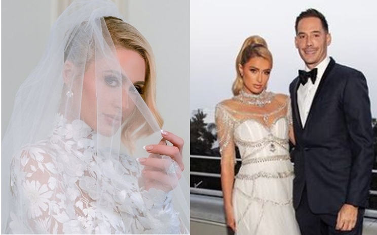 Paris Hilton今日上載婚紗照,公布已經結婚的消息。