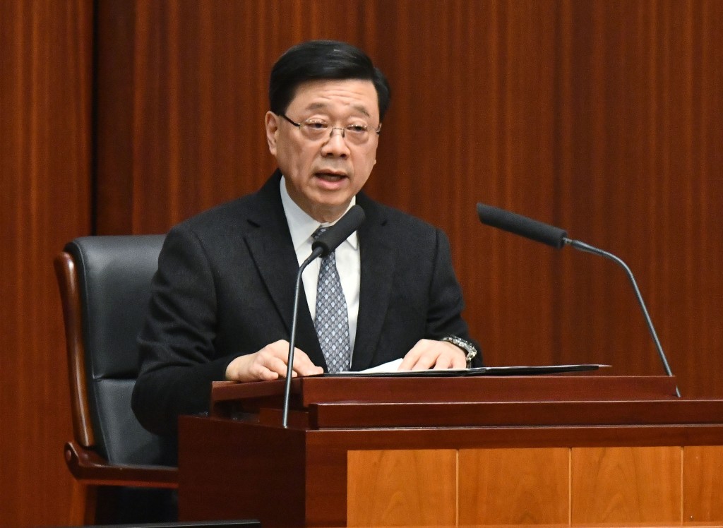 行政長官李家超。盧江球攝