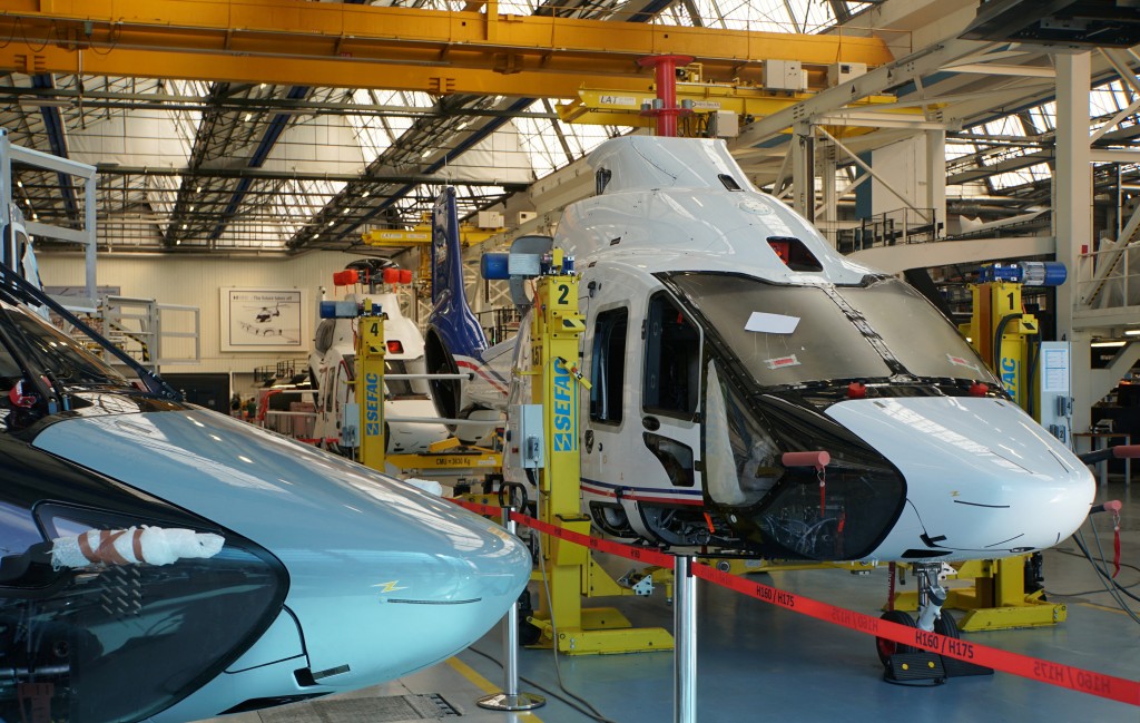 空中巴士直升机公司（Airbus Helicopters）位于法国南部马赛附近的厂房正在组装H160直升机。 路透社