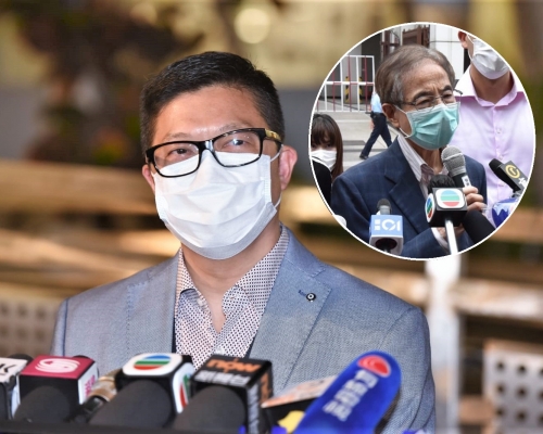 鄧炳強不點名批評李柱銘(小圖)。