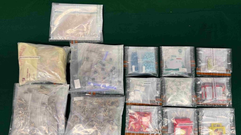 海關兩日破兩宗毒品案 檢值795萬元毒品 3男女被捕。海關圖片