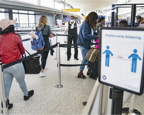 美国纽约州推出新检疫措施。AP资料图片