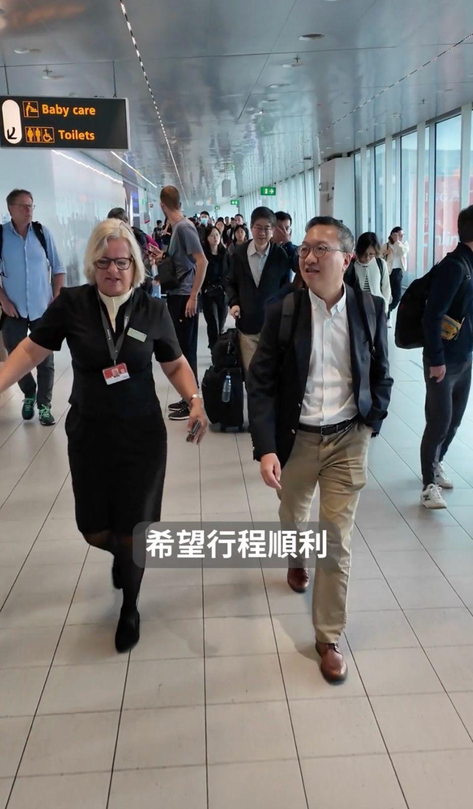 林定國到訪歐洲。 林定國到訪歐洲。