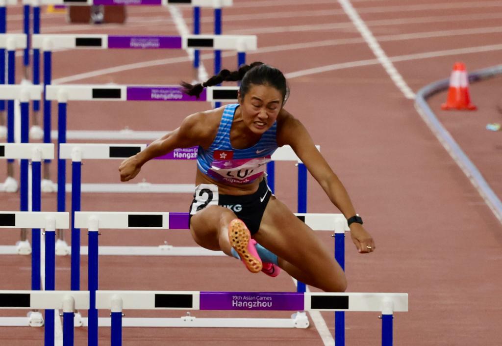 杭州亚运．吕丽瑶在跨栏决赛仅得第6名。