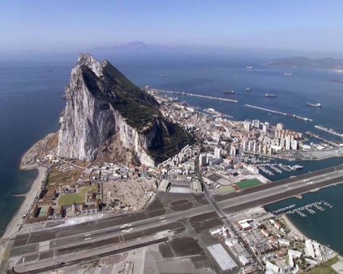 直布羅陀機場。網圖