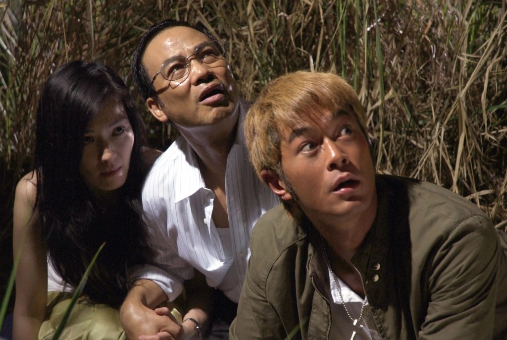 林熙蕾曾與任達華及古天樂（右）在電影《鐵三角》中合作。