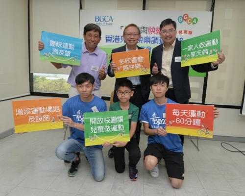 調查結果顯示約六成兒童感到「快樂」。
