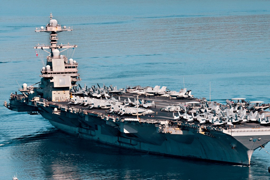 「福特号」航母周四离开希腊，周五抵达以色列。