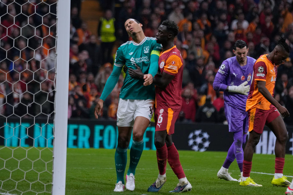 利物浦首回合以0：1不敵加拉塔沙雷。美聯社