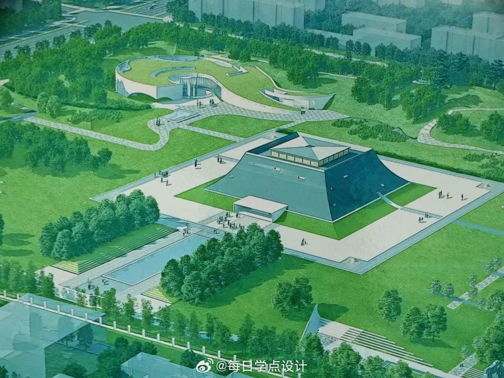 揚州隋煬帝陵博物館由專家設計。
