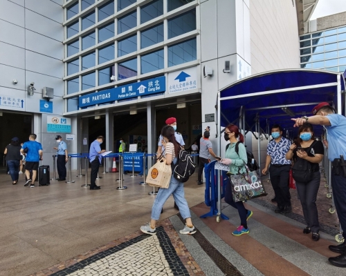 澳門關閘口岸。澳門治安警圖片
