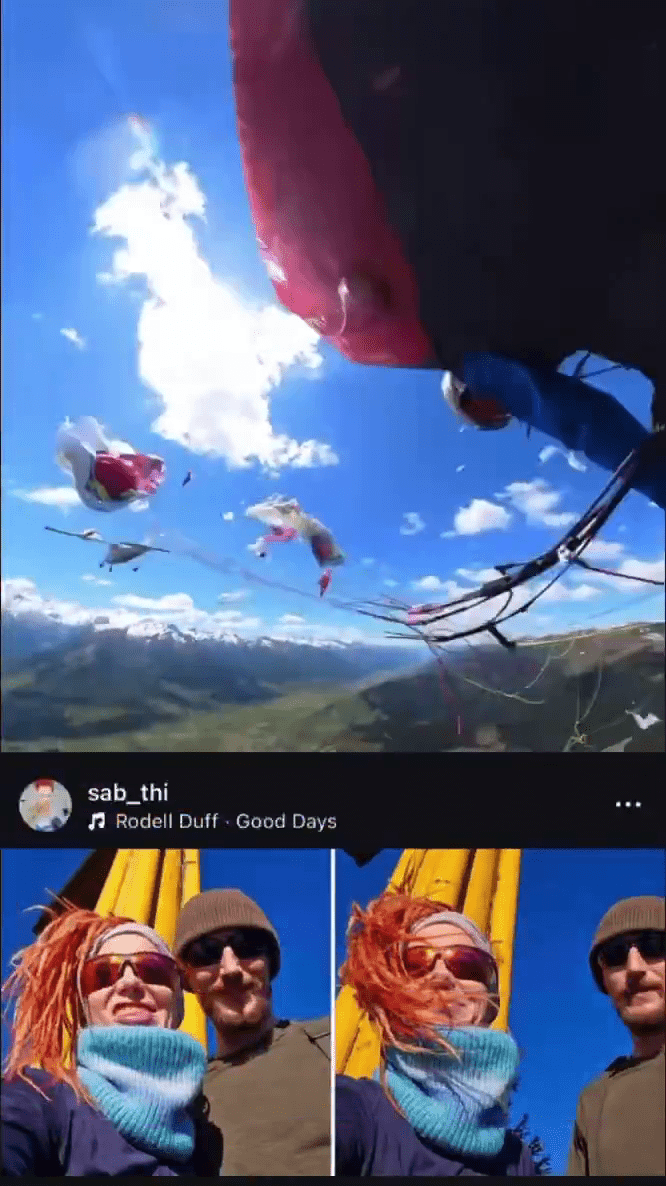 奥地利滑翔伞好手惨遭观光机撞，急开后备伞奇蹟生还。 @StevenJLatham1