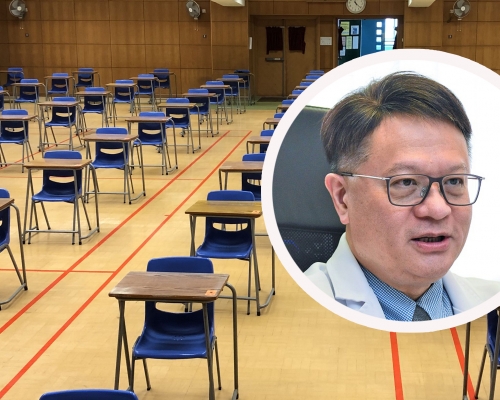 許樹昌指疫情受控後復課座位不需太疏。 資料圖片