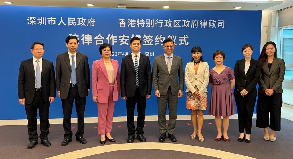 律政司副司長張國鈞到深圳及廣州訪問。政府新聞處圖片