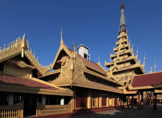 曼德勒皇宫原貌。Alamy