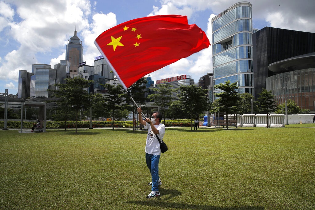 港區國安法的爭議持續。AP資料圖片