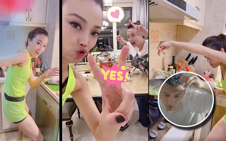 Joey親自下廚煮餸，獲霍汶希大讚有水準。