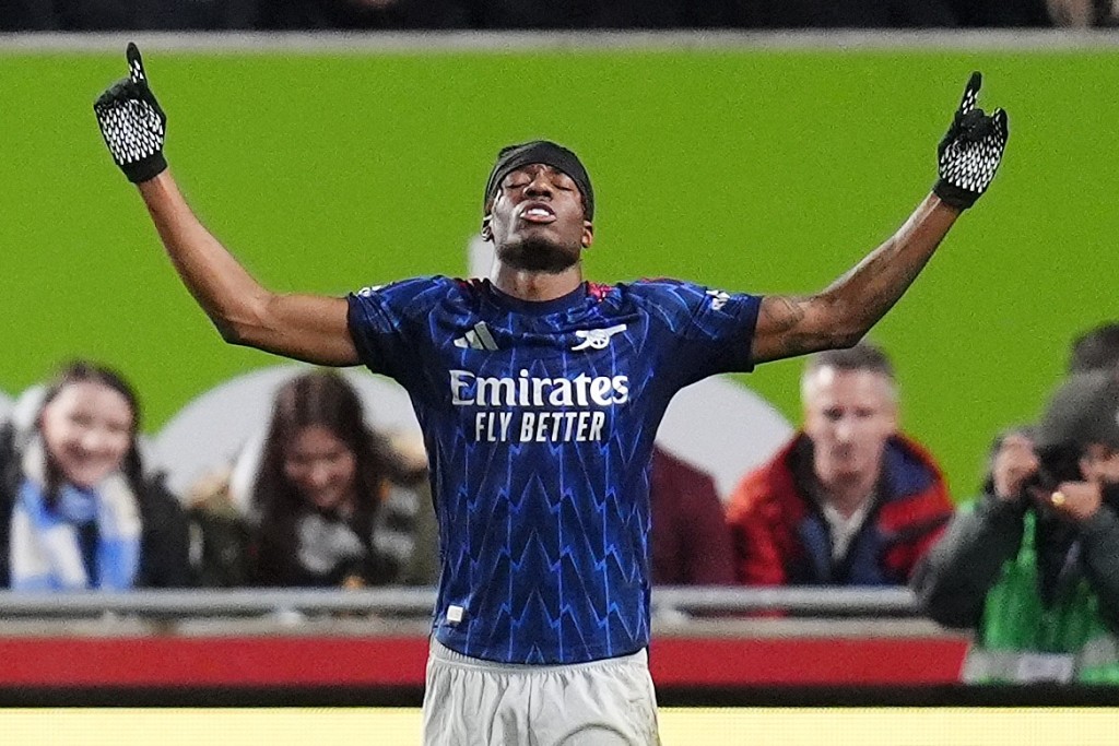 馬度基為阿仙奴先開紀錄。(美聯社) 馬度基為阿仙奴先開紀錄。(美聯社)