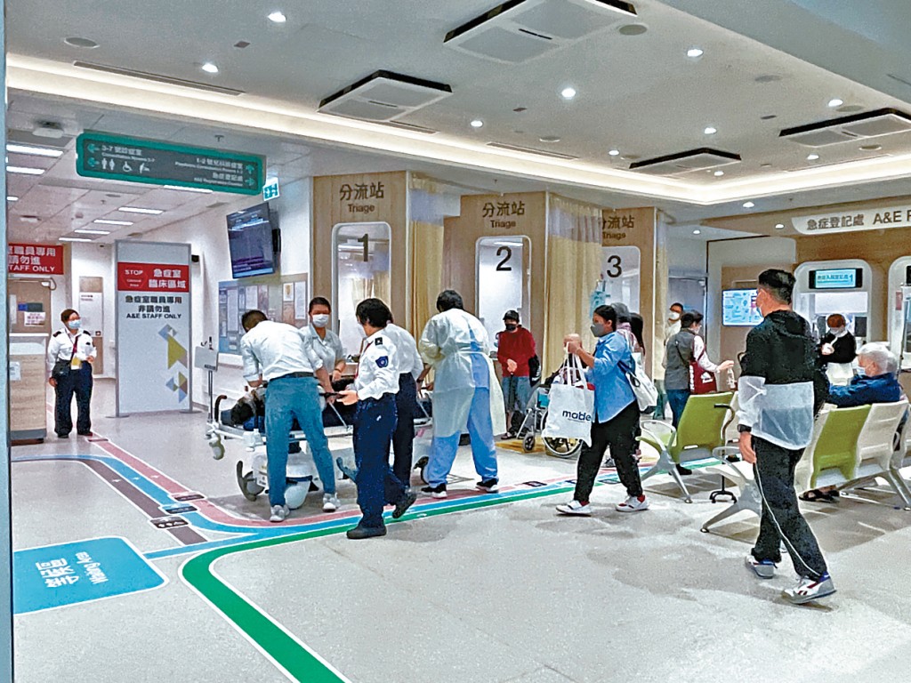 多间公立医院急症室求诊人数持续增加。