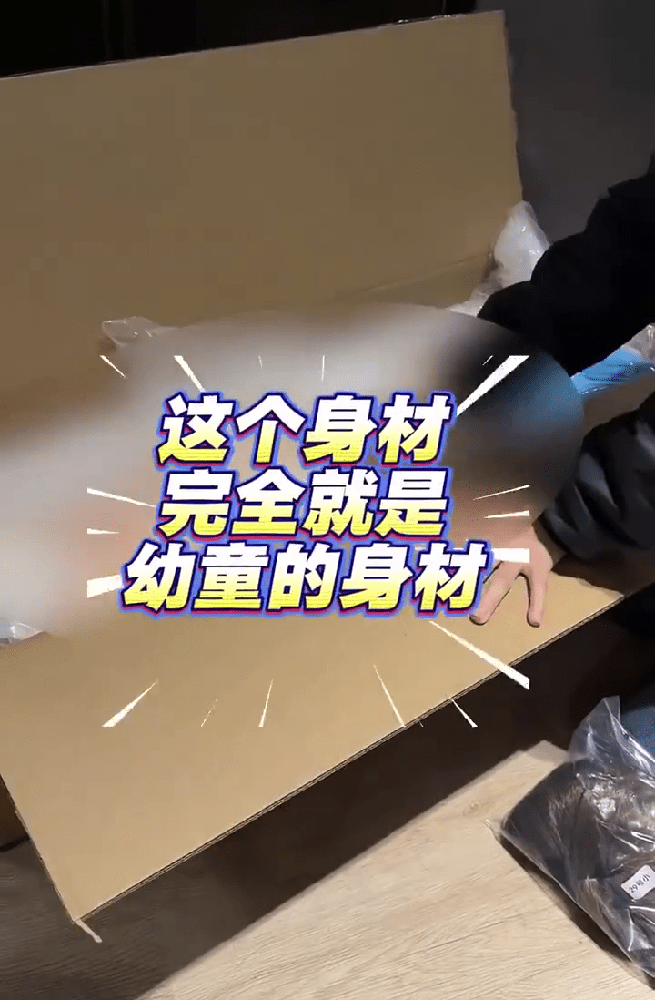 內媒記者嘗試下單買回來的情趣公仔，明顯是有兒童色情特徵。 澎湃新聞