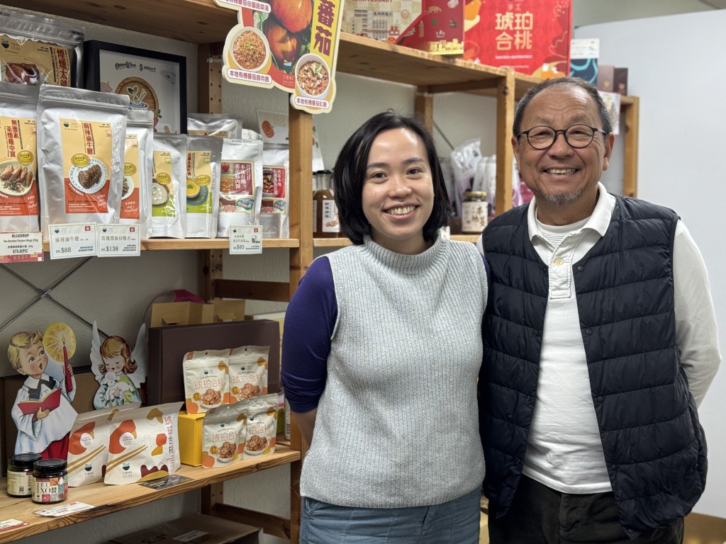 “三点水”创办人曹渭义Ben（右）和严淑晶Nicola（左）。陈俊豪摄