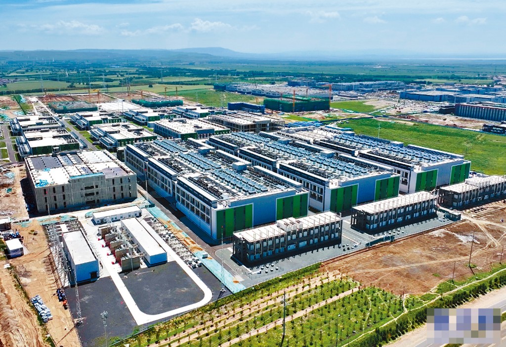 烏蘭察布中金數據低碳算力基地外景。