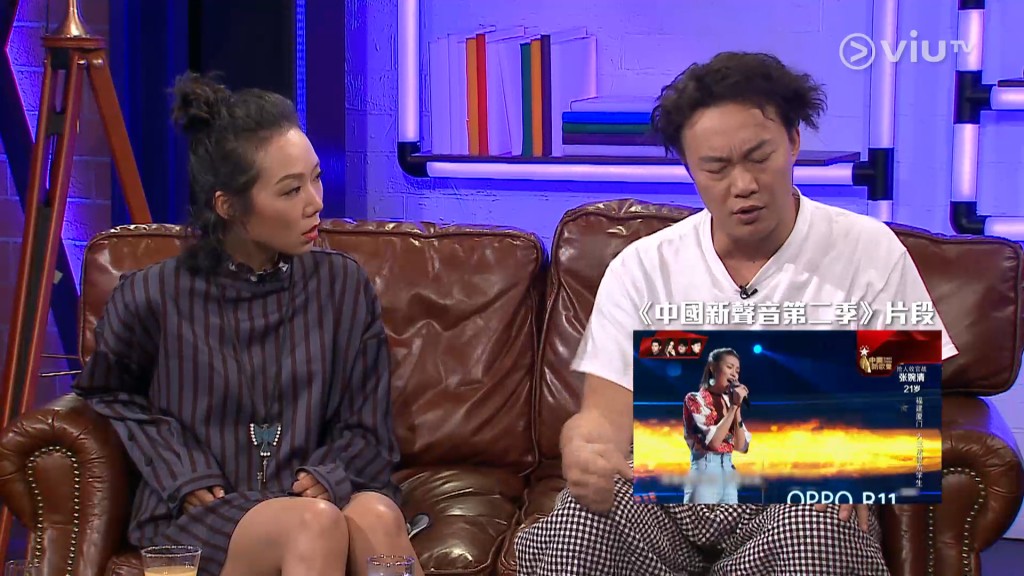 最近陳奕迅一段2017年ViuTV節目《晚吹：吹臣》講《中國好聲音》的片段被瘋傳。