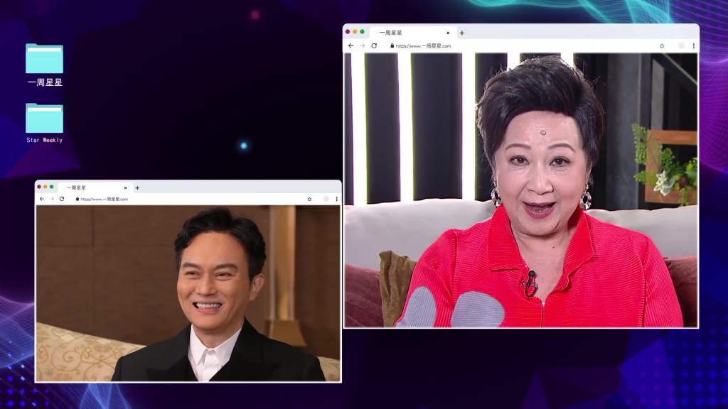 薛家燕現身隔空提問環節，張智霖準備應對。