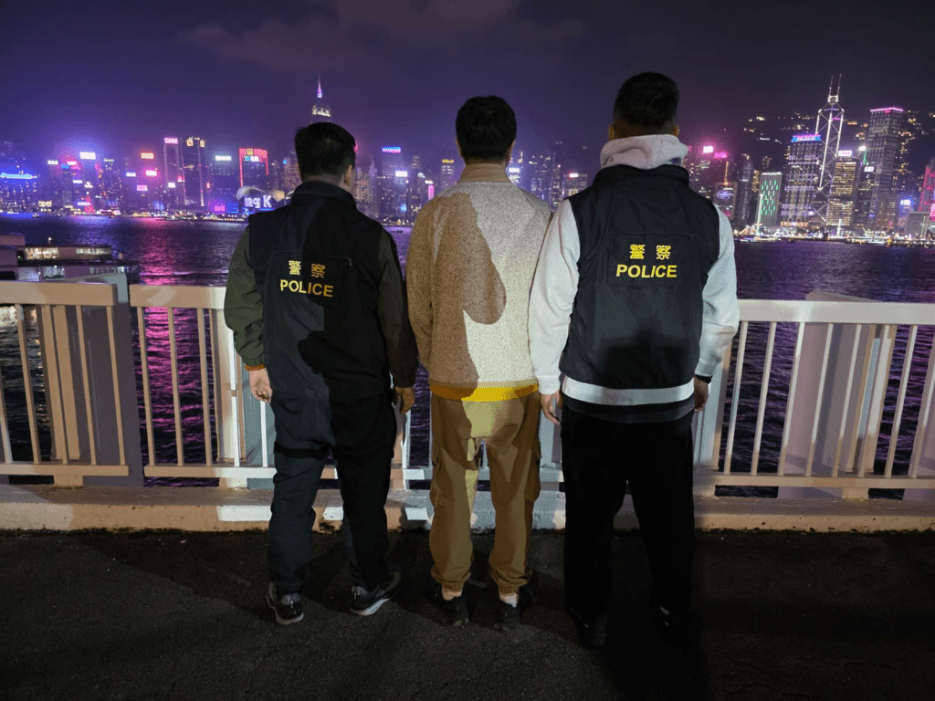 警方拘捕一名33岁内地男子。警方提供图片