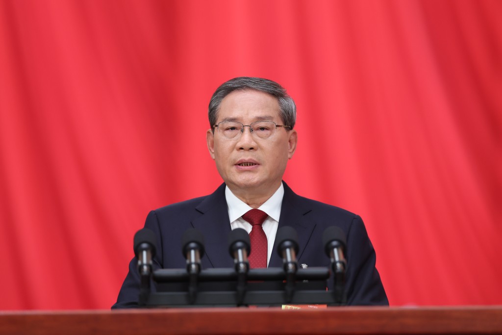 總理李強今日發表政府工作報告。