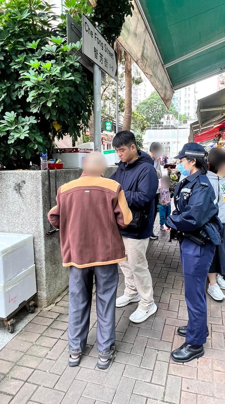 警方在一星期內在相關位置票控9人。葵青警區FB