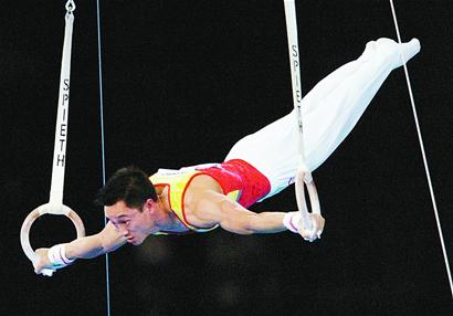 楊威是知名的體操運動員。（圖片來源：新華社）