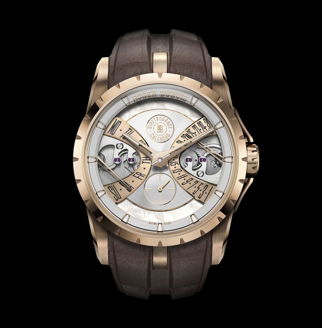 Roger Dubuis Excalibur Biretrograde Calendar,錶殼:40mm玫瑰金 / 機芯:RD840自動 / 售價:$474,000(品牌專門店獨家發售)。 Roger Dubuis Excalibur Biretrograde Calendar,錶殼:40mm玫瑰金 / 機芯:RD840自動 / 售價:$474,000(品牌專門店獨家發售)。