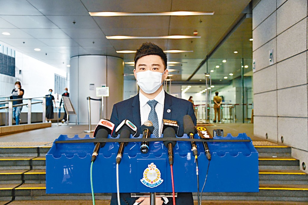 網罪科總督察鄭澤仁講述虛報陽性結果案情。