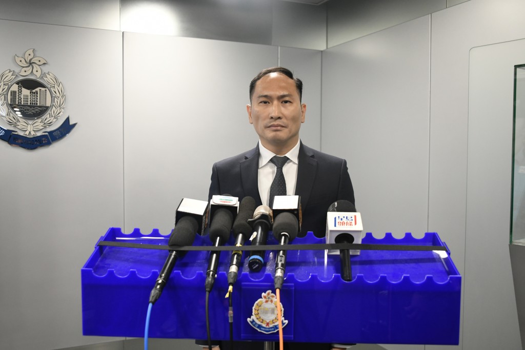 財富情報及調查科財富調查組總督察盧彥霖。楊偉亨攝 財富情報及調查科財富調查組總督察盧彥霖。楊偉亨攝