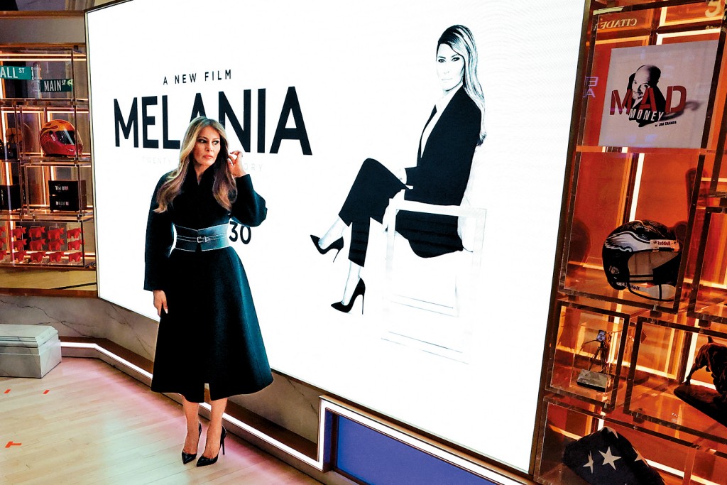 梅拉尼婭上周在紐約證交所宣傳其紀錄片。