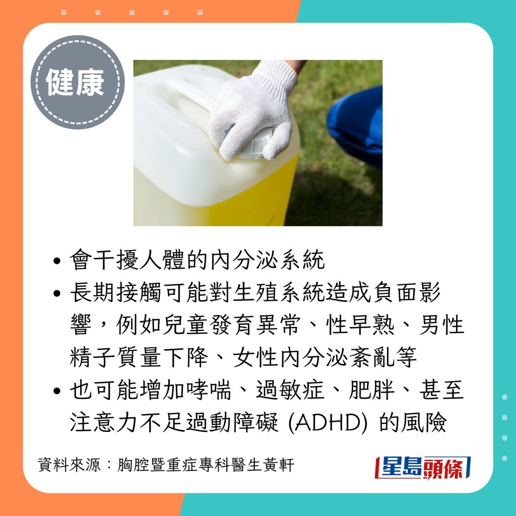 會干擾人體的內分泌系統。
