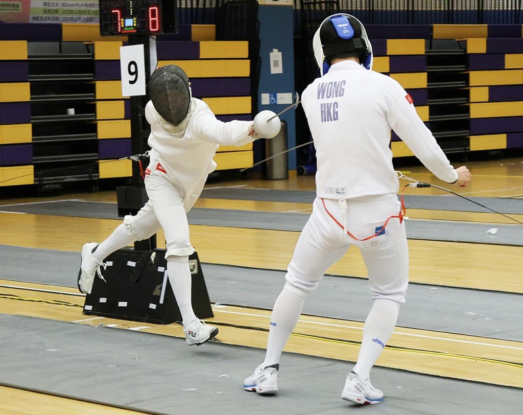 男子「青年組」：黃至皓（右）勝何承灃（左）。徐嘉華攝