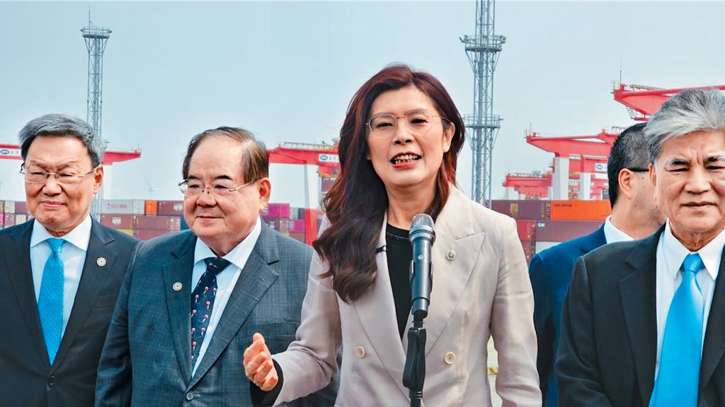 國民黨主席鄭麗文昨日參訪上海洋山港，籲「天空飛的是鳥不是飛彈」。