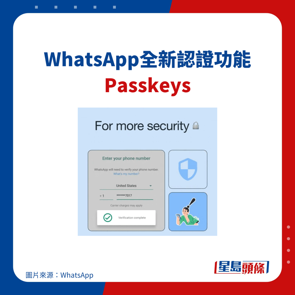 WhatsApp全新認證功能PASSKEYS