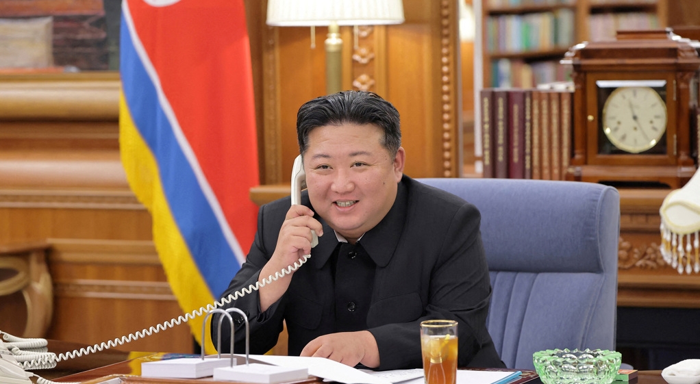 金正恩很可能於1日晚,搭乘專列跨越朝中邊界前往北京。 路透社資料圖 金正恩很可能於1日晚,搭乘專列跨越朝中邊界前往北京。 路透社資料圖