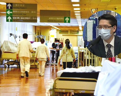 劉家獻指屯門醫院內科病房一名65歲女病人初步確診。資料圖片