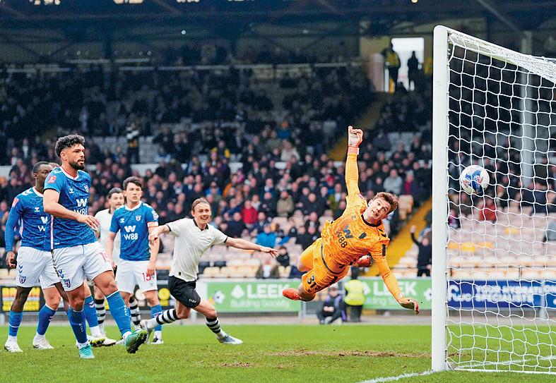 維爾港（白衫）爆大冷以1:0擊敗新特蘭。