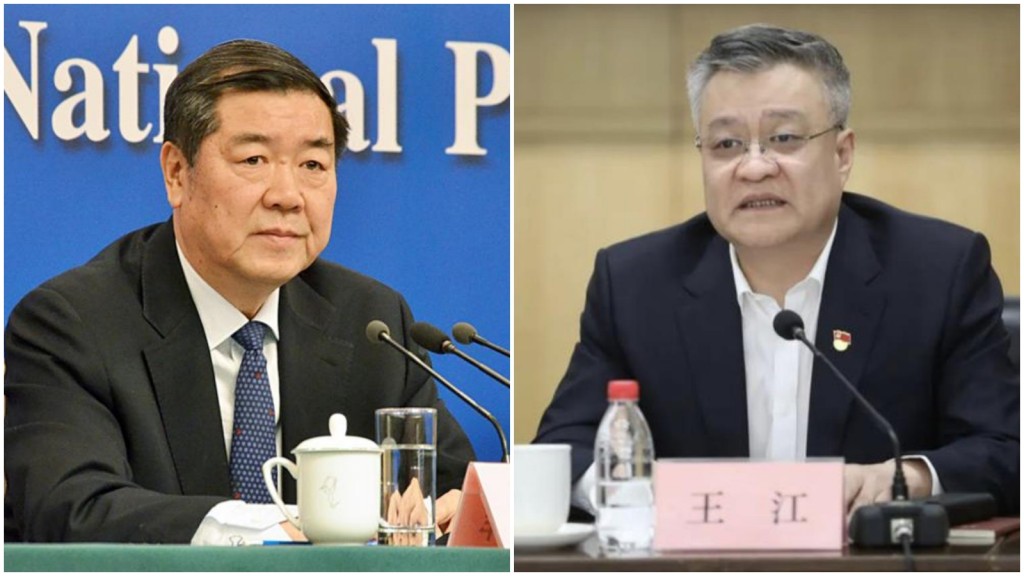 廈大校友何立峰（左）、王江（右）擔任中央財經辦主任、常務副主任。