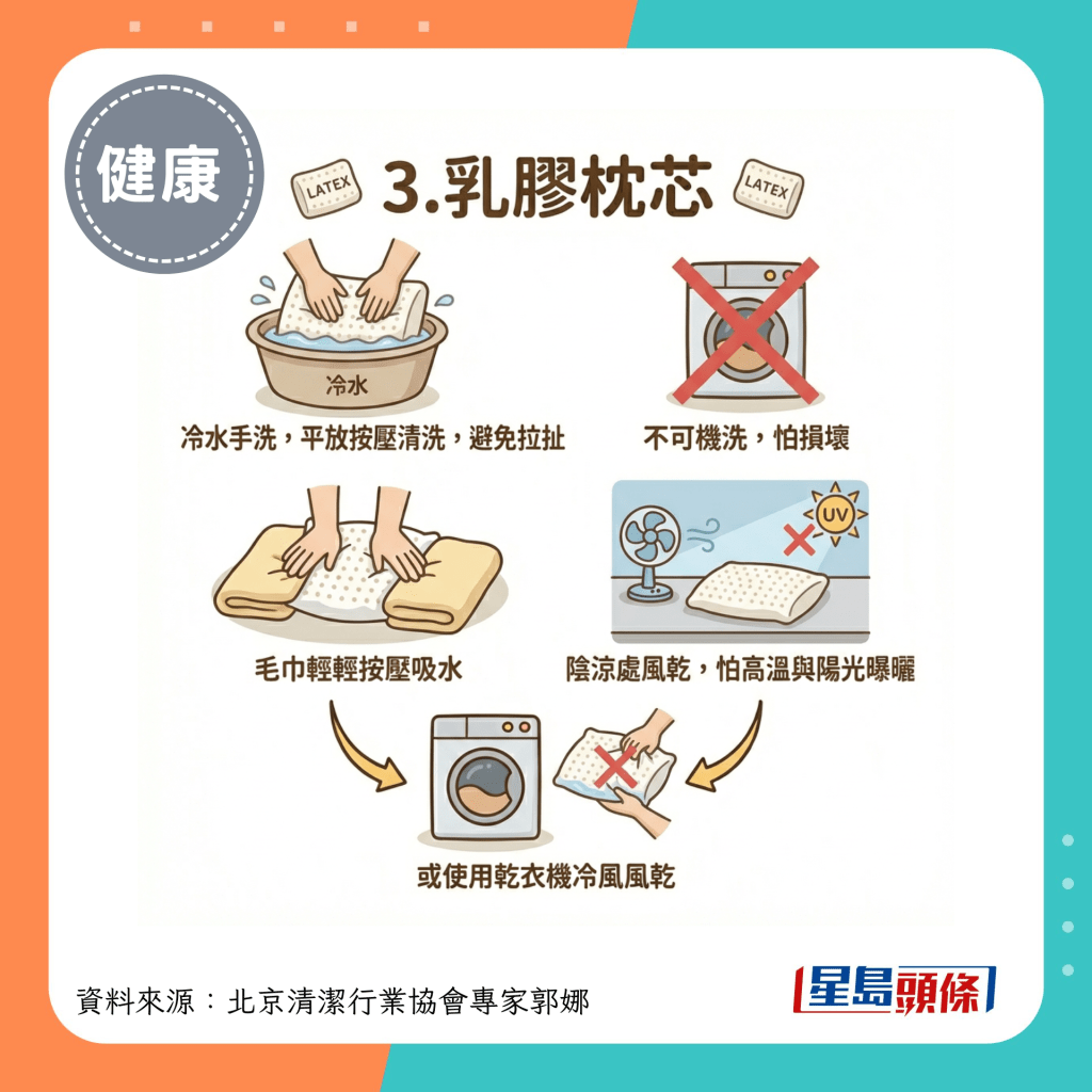 3.乳胶枕芯