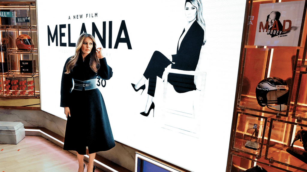 美國第一夫人梅拉尼婭近期動作多多，一部以其名字名名的紀錄片早前在美國上映，展示她在特朗普第二次就職典禮前的20天生活。